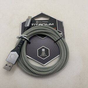 Titanium 6ft USB TO "C" Phone Heavy Charging Cable